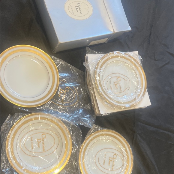 Christian Dior Fine China dessert Plates 8 in total - Picture 3 of 11